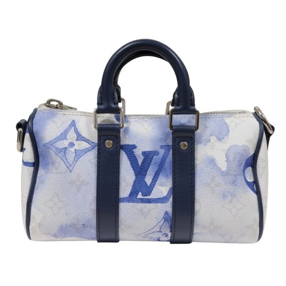 Louis Vuitton Keepall Bandouliere XS Duffle Bag Blue Watercolor M45761 - Picture 1 of 16